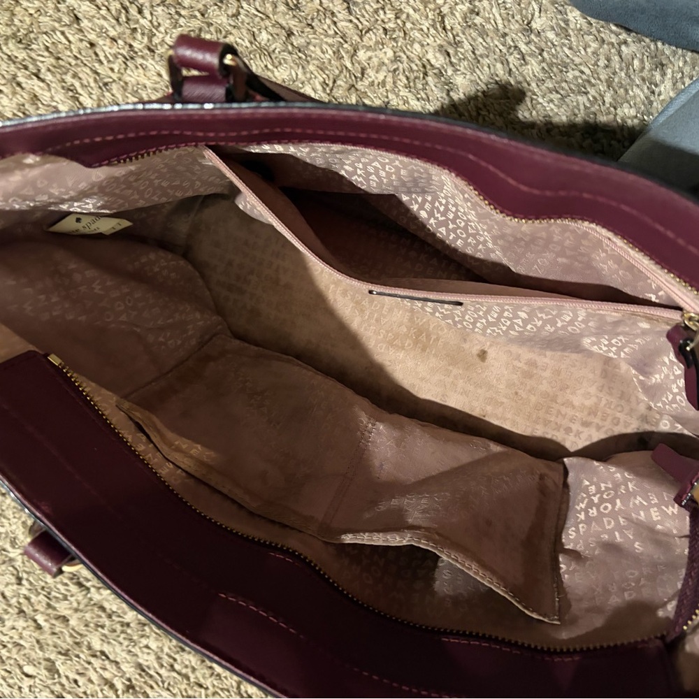 Kate Spade Deep Purple Tote Bag - Picture 10 of 11